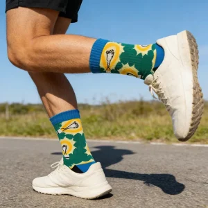 Oem Premium Quality Crew Length Moisture Wicking Quick Dry Breathable Cozy Men’s Athletic Running Socks