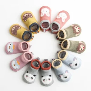 Oem Socks Kids Durable Classic Logo Cute Funny Fashion Anti slip Cotton Crew Custom Kids Socks