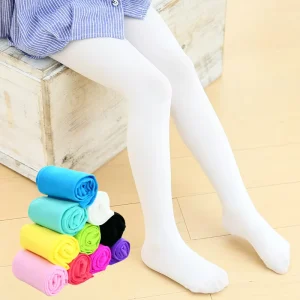 Opaque Child Ballet Tights Multi Candy Color Kid Baby Girls Knitted Pantyhose Solid Dance Socks Kids Tights