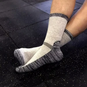 Outdoor Sports Crew Terry Sole Standard Thickness Socks Mixed Color Men’s Cotton Summer Breathable Anti-Slip Hiking