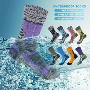 Outdoor Sports Riding Wading Skiing Breathable Warm Diving Socks Cold-proof Crew Long Tube Custom Knitted Waterproof Nylon Free