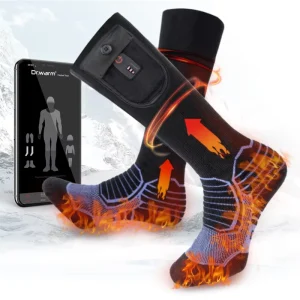 Outdoor Sports Washable Electric Thermal Warming Socks for Hunting Winter Skiing Usb Battery Smart Heated Socks