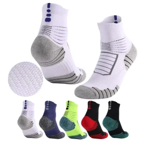 Padded Terry Cushion Training Socks Women Men Basketball Running Sports Ankle Socks