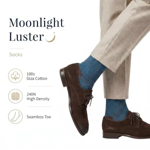 Perfect Gift for Modern Gentlemen Thin Dress Socks with Anti-Bacterial Feature Versatile Staple for Any Outfit