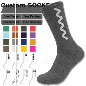 Performance Crew Running Socks Spandex Polyester Cotton Comfortable Breathable Custom Logo Sublimation Compression Cycling Youth