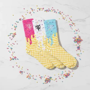 Performance Crew Sock Baseball Ice Cream Socks Custom Men Sport Socks