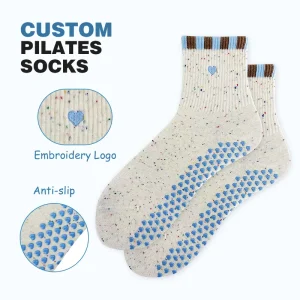 Personalized Custom Yoga Socks OEM Women Pilates Socks With Grippers for Pilates Gift