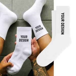 Personalized Customized Design Combed Cotton Custom Socks for Men With Logo