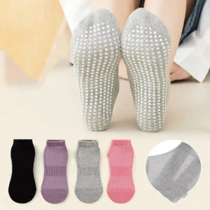 Personalized Low MOQ Cotton Fashion Breathable Custom Yoga Socks Dance Pilates Non-slip Sport Grip Trampoline Socks