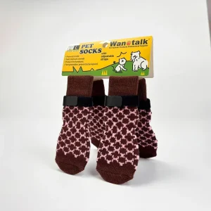 Pet Socks Anti slip and Warm for Indoor Use Geometric Shapes Series Dog Socks