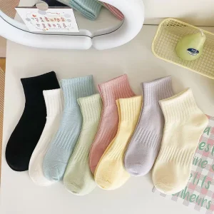 Plain Custom Cotton Athletic Women’s Socks Short Sport Ankle Socks For Women