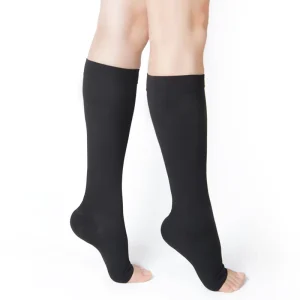 Plus Size 20 30 Mmhg Class 2 Sport Compression Knee High Socks Girls for Varicose Veins