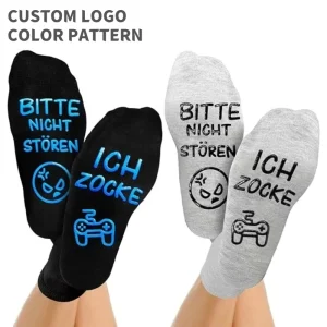 Popular Private Customized Men’s High Quality Funny Sports Spandex/Nylon Crew Socks Breathable Anti-Slip Gift Socks