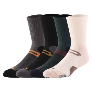 Premium Men’s Micro Crew Thermal Merino Wool Socks Knitted Digital Printing for Spring Hiking Walking Marino Wool Micro Crew