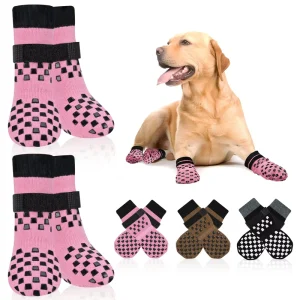 Premium Non Slip Winter Indoor Thick Warm Dog Paw Protection Socks Custom Socks for Pet Dogs