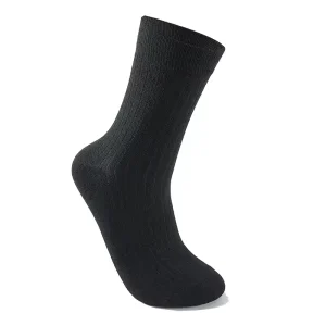 Premium Polyester Mens Crew Socks for Fall Winter Heavy Warm Anti Smell Moisture Wicking Business Socks