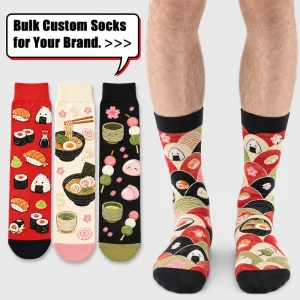 Premium Quality 200 Needle Fine Knit Custom Socks for Long Term Supply Programs