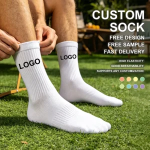 Premium Quality Designer Logo Crew Socks Men Unisex Sports Socks Women Brand Custom Socks