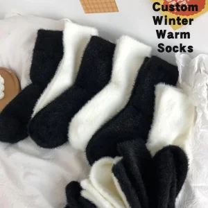 Premium Solid Color Thermal Socks Luxury Cashmere Blend Winter Socks