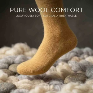 Premium Thick Thermal Wool Socks Super Soft Fluffy Plain Solid Color Knitted Woolen Socks for Winter Warmth Customized