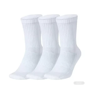 Price White Sport Socks Cotton Crew White Black Socks Custom White School Socks