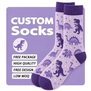 Private Label Combed Cotton Breathable Soft Custom Socks With Logo for Private Label Production