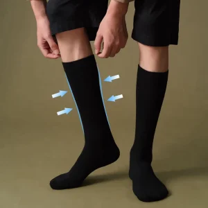 Professional Anti Fatigue Relief Copper Infused Athletic Compression Bicycle Socks Breathable Deodorant Pain Relief Spring