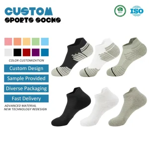 Professional Athletic Sport Socks Solid Breathable Towel Bottom Cushioning Mesh Medias Chaussettes Nylon Low Cut Running Socks