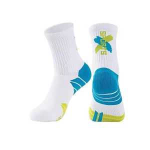 Professional Children’s Basketball Socks Boys’ Girls’ Spring Letter Towel Base Breathable Sports Club Elite Mid Calf Running