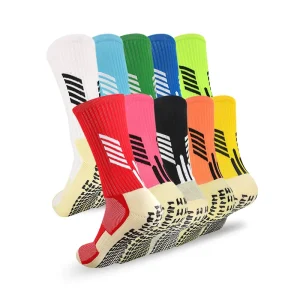 Professional Club Training Soccer Socks Athletic Customized Jacquard Logo Grip Socks Anti Slip Football Grip Socks