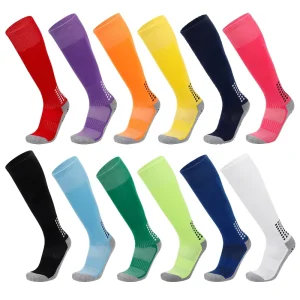 Professional Competition Training Football Standard Wear Resistant Anti slip Anti Bacterial Breathable Quick Dry Long Grip Sock