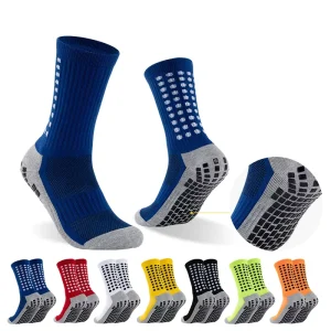 Professional Custom Breathable Youth Crew Warm Thermal Soccer Men Anti Slip Non Slip Sports Grip Football Socks