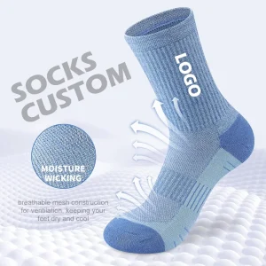 Professional Custom Logo Basketball Mens Athletic Socks Custom Cushioned Running Solid Color Thick Cotton Sport Socks