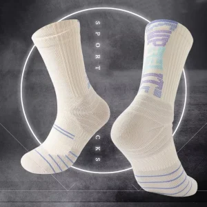 Professional Elite Men Athletic Sports Sock Basketball Towel Bottom Training Running Socks