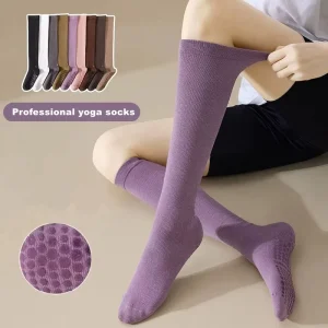 Professional Equestrian Riding Socks Anti-Slip Knee High Sports and Gym Pilates Yoga Socks