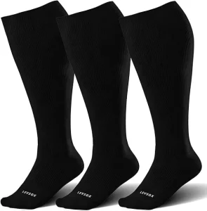 Professional Factory Wide Calf Knee High Large Plus Size Compression Socks for Men Women