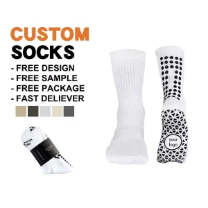 Professional Football Soccer Socks Rugby Anti-slip Grip Crew Socks Custom Socks