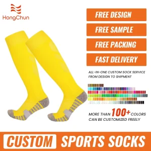 Professional Football Sports Socks Thick Towel Bottom Non Slip Quick Dry Breathable
