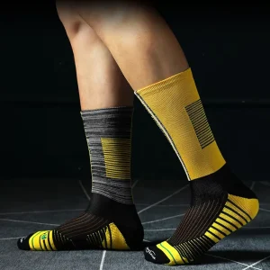 Professional Lightweight Compression Marathon Arch Support Running Ankle Sport Socks Breathable L/R Distinguish High-Crew Level
