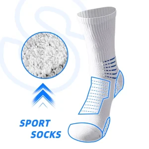 Professional Men Athletic Thick Basketball Socks Towel Bottom Crew Sport Socks Outdoor Elite Custom Sports Socks