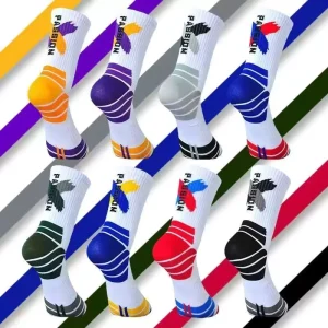 Professional Men’s Basketball Socks ODM Anti slip Cotton Knitted Breathable Sweat absorbent Deodorant Ankle High