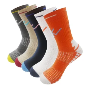 Professional Men’s Basketball Sports Running Socks Standard Towel Bottom Anti Slip Crew Knitted Sweat Absorbent Cuff Body