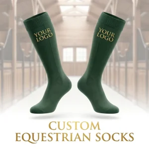 Professional Men’s Knee High Nylon Sports Style Equestrian Socks Breathable and Stylish with Custom Logo Bottom Cuff for Youth