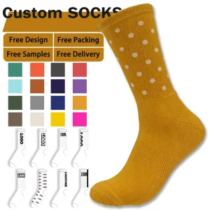 Professional Men’s Sports Socks Nylon Fitness Knitting Crew Middle Tube Breathable Custom Logo Cycling Socks Fashionable