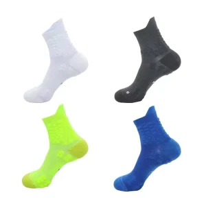 Professional Men’s Sports Socks for Basketball and Boating Deodorant Summer Knitted Socks with Towel Bottom and Logo on Body