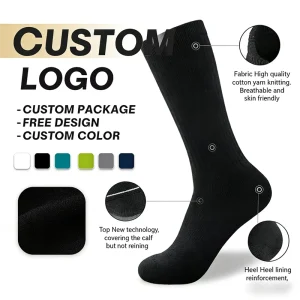 Professional Men’s Women’s Summer Sports Socks Crew Thick Sweat-Absorbent Cotton Ankle Logo Unisex Running Hosiery