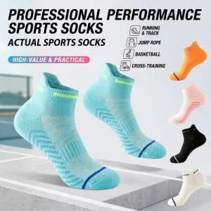 Professional Performance Sports Socks Men Women Low Cut Ankle Athletic Hosiery for Running Basketball Gym Cross Training