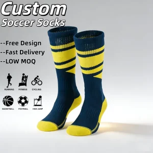 Professional Soccer Socks Crew Thick Cushion Breathable Quick Dry Football Sports Socks