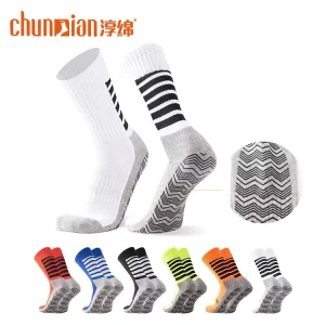 Professional Soccer Socks High Quality Non Slip Wear Resistant Grip Kids Custom Logo Modern Design Courtyard
