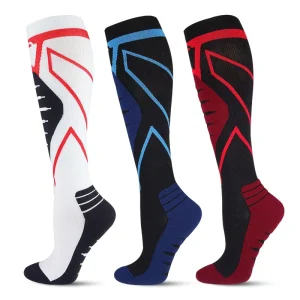 Professional Sports Pressure Loop Bottom High Elastic Protection Leg Long Tube Compression Outdoor Socks Sox